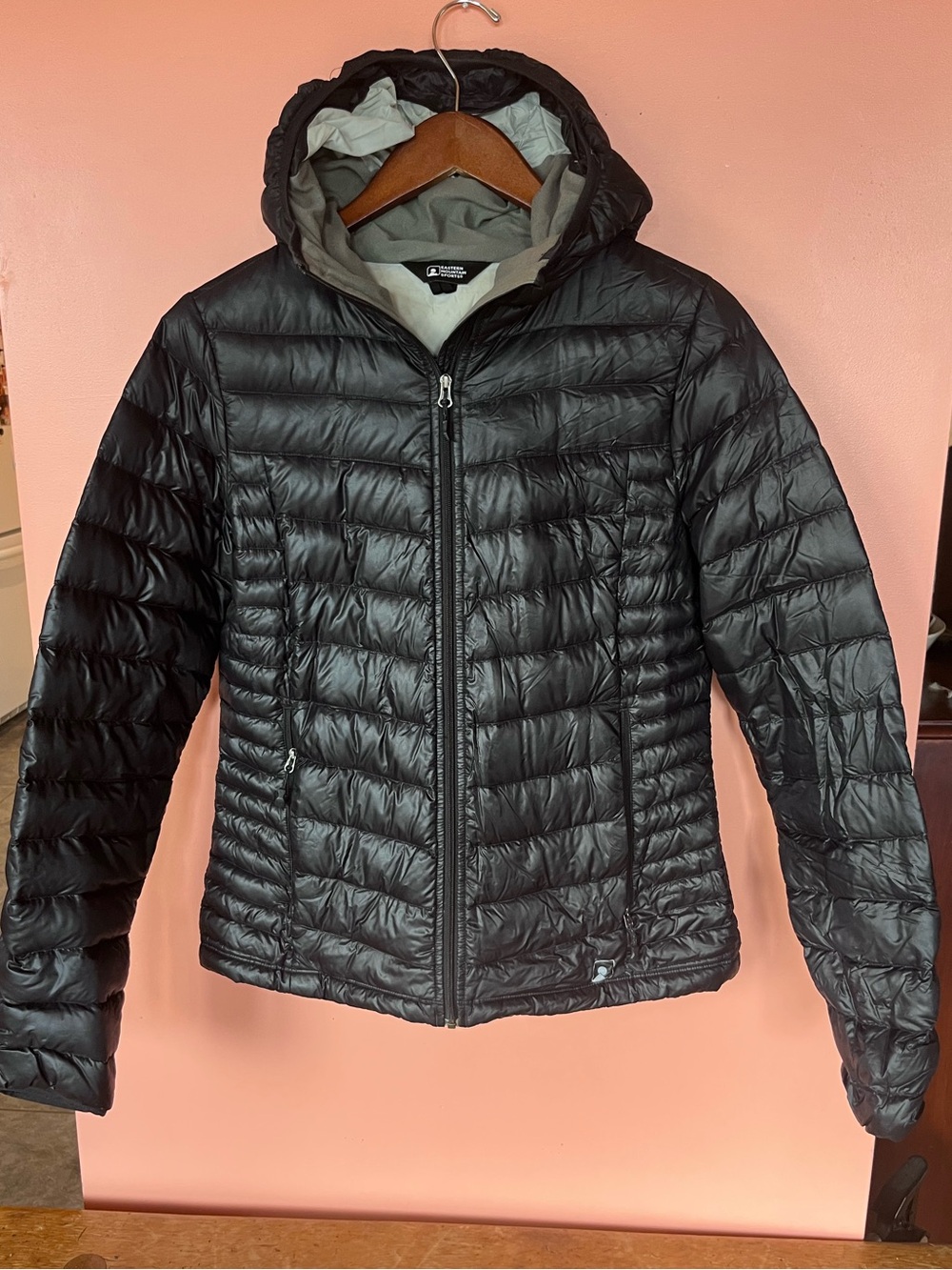Eastern Mountain Sports Women's Black Hooded Quilted Puffer Jacket